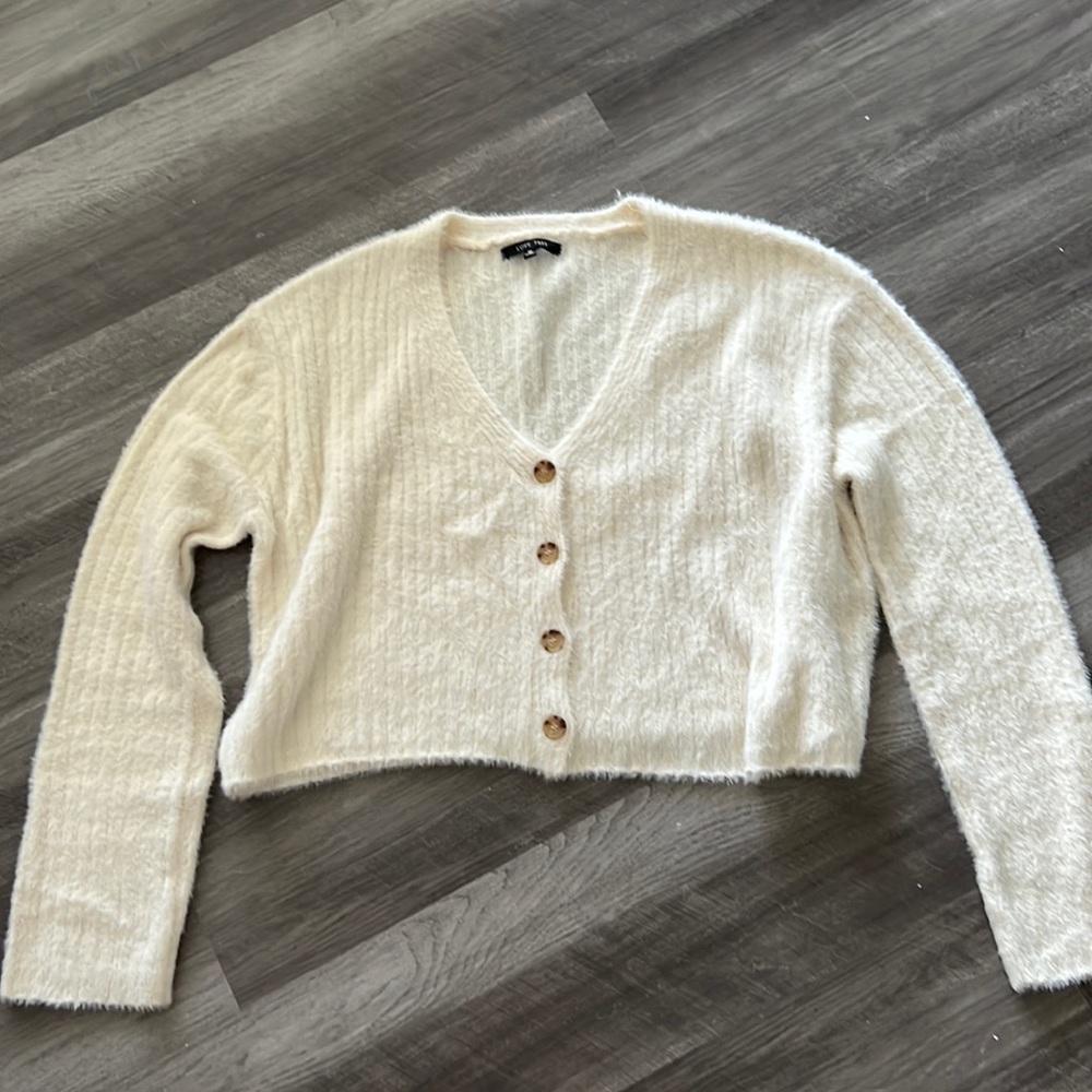Love Tree fuzzy sweater